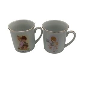 Enesco Precious Moments Mini Mugs Set "Love One Another" & "Love is Kind"